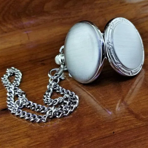 COLIBRI Silver Easy Read Pocket Watch